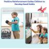 imageBlissful Diary Chore Chart for Kids Magnetic Behavior Chart for Kids at Home w 72 Magnetic Stickers Cute Dinosaur Theme Reward Chart for Toddlers Dry Erase Responsibility Chart for Potty TrainingChart with 72 Reward
