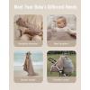 imageBlissful Diary Muslin Baby Hooded Towel Soft and Absorbent Bath Towel for Newborn Infant Toddler Unisex 32x32  Smart BearGentle Giraffe