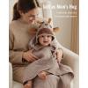 imageBlissful Diary Muslin Baby Hooded Towel Soft and Absorbent Bath Towel for Newborn Infant Toddler Unisex 32x32  Smart BearGentle Giraffe
