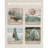 imageBlissful Diary Muslin Baby Hooded Towel Soft and Absorbent Bath Towel for Newborn Infant Toddler Unisex 32x32  Smart BearRoguish Dino
