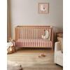 imageBlissful Diary Muslin Crib Sheets for Girl Boy Boho Neutral Soft Cotton Baby Sheet for 52x28 Standard Crib Mattress 2 PackRetro YellowampampBeigeCream  Pink