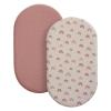 imageBlissful Diary Muslin Crib Sheets for Girl Boy Boho Neutral Soft Cotton Baby Sheet for 52x28 Standard Crib Mattress 2 PackRetro YellowampampBeigeDusty Pink  Rainbow