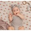 imageBlissful Diary Muslin Crib Sheets for Girl Boy Boho Neutral Soft Cotton Baby Sheet for 52x28 Standard Crib Mattress 2 PackRetro YellowampampBeigeDusty Pink  Rainbow
