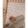 imageBlissful Diary Muslin Crib Sheets for Girl Boy Boho Neutral Soft Cotton Baby Sheet for 52x28 Standard Crib Mattress 2 PackRetro YellowampampBeigeDusty Pink  Rainbow