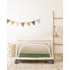 imageBlissful Diary Muslin Crib Sheets for Girl Boy Boho Neutral Soft Cotton Baby Sheet for 52x28 Standard Crib Mattress 2 PackRetro YellowampampBeigeMonstera  Dark Green