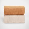 imageBlissful Diary Muslin Crib Sheets for Girl Boy Boho Neutral Soft Cotton Baby Sheet for 52x28 Standard Crib Mattress 2 PackRetro YellowampampBeigeRetro Yellow  Beige