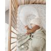 imageBlissful Diary Muslin Crib Sheets for Girl Boy Boho Neutral Soft Cotton Baby Sheet for 52x28 Standard Crib Mattress 2 PackRetro YellowampampBeigeRoman Green  Leaf