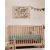 imageBlissful Diary Muslin Crib Sheets for Girl Boy Boho Neutral Soft Cotton Baby Sheet for 52x28 Standard Crib Mattress 2 PackRetro YellowampampBeigeRoman Green