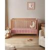 imageBlissful Diary Muslin Crib Sheets for Girl Boy Boho Neutral Soft Cotton Baby Sheet for 52x28 Standard Crib Mattress 2 PackRetro YellowampampBeigeSunshine  Blush Pink