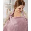 imageBlissful Diary Muslin Nursing Cover for Breastfeeding Breathable Breastfeeding Cover up with Arch Neckline for Women Nursing ApronBlush PinkBlush Pink