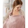 imageBlissful Diary Muslin Nursing Cover for Breastfeeding Breathable Breastfeeding Cover up with Arch Neckline for Women Nursing ApronBlush PinkPink