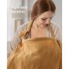 imageBlissful Diary Muslin Nursing Cover for Breastfeeding Breathable Breastfeeding Cover up with Arch Neckline for Women Nursing ApronBlush PinkRetro Yellow