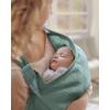 imageBlissful Diary Muslin Nursing Cover for Breastfeeding Breathable Breastfeeding Cover up with Arch Neckline for Women Nursing ApronBlush PinkRoman Green