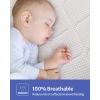 imageBlissful Diary Waterproof Crib Mattress Protector Pad100 Breathable Proven to Reduce Suffocation RiskNoiseless Baby Mattress Pad Cover Fits for Standard Baby Crib Size 52x28 Machine WashableWhite
