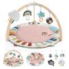 imageBlissful Diary Baby Play Gym ampamp Activity Mat 5 Developmental Zones Wooden Tummy Time Mat with 6 Detachable Sensory Toys for Motor Skills ampamp Sensory Development Baby Essentials Shower GiftPink