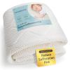 imageBlissful Diary Waterproof Crib Mattress Protector Pad100 Breathable Proven to Reduce Suffocation RiskNoiseless Baby Mattress Pad Cover Fits for Standard Baby Crib Size 52x28 Machine WashableWhite