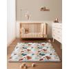 imageBlissful Diary Baby Play Mats for Floor 50x50 Crawling Mat for Playpen Thicken Soft Padding Foam Playmats for Babies and Toddlers Infants Foldable and Machine Washable Boho DesignModern Abstract