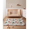 imageBlissful Diary Baby Play Mats for Floor 50x50 Crawling Mat for Playpen Thicken Soft Padding Foam Playmats for Babies and Toddlers Infants Foldable and Machine Washable Boho DesignModern Abstract
