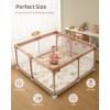 imageBlissful Diary Baby Play Mats for Floor 50x50 Crawling Mat for Playpen Thicken Soft Padding Foam Playmats for Babies and Toddlers Infants Foldable and Machine Washable Boho DesignEarth Tones