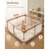 imageBlissful Diary Baby Play Mats for Floor 50x50 Crawling Mat for Playpen Thicken Soft Padding Foam Playmats for Babies and Toddlers Infants Foldable and Machine Washable Boho DesignEarth Tones
