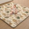 imageBlissful Diary Baby Play Mats for Floor 50x50 Crawling Mat for Playpen Thicken Soft Padding Foam Playmats for Babies and Toddlers Infants Foldable and Machine Washable Boho DesignEarth Tones