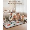 imageBlissful Diary Baby Play Mats for Floor 50x50 Crawling Mat for Playpen Thicken Soft Padding Foam Playmats for Babies and Toddlers Infants Foldable and Machine Washable Boho DesignModern Abstract