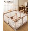 imageBlissful Diary Baby Play Mats for Floor 50x50 Crawling Mat for Playpen Thicken Soft Padding Foam Playmats for Babies and Toddlers Infants Foldable and Machine Washable Boho DesignBoho