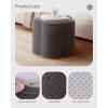 imageBlissful Diary Flower Pouf Ottoman Comfy Floral Ottoman for Living Room Bedroom Kids Room Charm Floor Pouf for Home Decor Full Foam Filling Foot Rest for Couch Dark GreyDark Gray