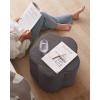 imageBlissful Diary Flower Pouf Ottoman Comfy Floral Ottoman for Living Room Bedroom Kids Room Charm Floor Pouf for Home Decor Full Foam Filling Foot Rest for Couch Dark GreyDark Gray