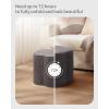 imageBlissful Diary Flower Pouf Ottoman Comfy Floral Ottoman for Living Room Bedroom Kids Room Charm Floor Pouf for Home Decor Full Foam Filling Foot Rest for Couch Dark GreyDark Gray