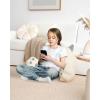 imageBlissful Diary Kitty Reading Pillow for KidsTeensAdults Back Pillow for Sitting Up in Bed with Shredded Memory Foam Bed Rest Pillow with Arms Back Support Pillow with Washable Cover Off WhiteOff White