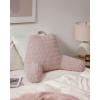 imageBlissful Diary Reading Pillow Stylish Bed Pillow with Shredded Memory Foam for Adult Children Backrest Back Pillow for Bed ampamp Couch Sitting Up with Arms ampamp Pockets ampamp Washable Cover Off WhitePale Pink