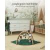imageBlissful Diary Shell Baby Play Gym Mat Softer ampamp Enlarged Tummy Time Mat w 6 Detachable Toys for Sensory ampamp Motor Skill Development Activity Mat for Newborn Essentials Shower Gift Boho Ocean ThemeForest Green