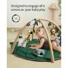 imageBlissful Diary Shell Baby Play Gym Mat Softer ampamp Enlarged Tummy Time Mat w 6 Detachable Toys for Sensory ampamp Motor Skill Development Activity Mat for Newborn Essentials Shower Gift Boho Ocean ThemeForest Green