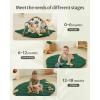 imageBlissful Diary Shell Baby Play Gym Mat Softer ampamp Enlarged Tummy Time Mat w 6 Detachable Toys for Sensory ampamp Motor Skill Development Activity Mat for Newborn Essentials Shower Gift Boho Ocean ThemeForest Green