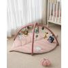 imageBlissful Diary Shell Baby Play Gym Mat Softer ampamp Enlarged Tummy Time Mat w 6 Detachable Toys for Sensory ampamp Motor Skill Development Activity Mat for Newborn Essentials Shower Gift Boho Ocean ThemeCrystal Pink
