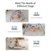 imageBlissful Diary Shell Baby Play Gym Mat Softer ampamp Enlarged Tummy Time Mat w 6 Detachable Toys for Sensory ampamp Motor Skill Development Activity Mat for Newborn Essentials Shower Gift Boho Ocean ThemeBoho