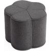 imageBlissful Diary Flower Pouf Ottoman Comfy Floral Ottoman for Living Room Bedroom Kids Room Charm Floor Pouf for Home Decor Full Foam Filling Foot Rest for Couch Dark GreyDark Gray