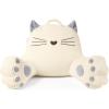 imageBlissful Diary Kitty Reading Pillow for KidsTeensAdults Back Pillow for Sitting Up in Bed with Shredded Memory Foam Bed Rest Pillow with Arms Back Support Pillow with Washable Cover Off WhiteOff White