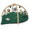 imageBlissful Diary Shell Baby Play Gym Mat Softer ampamp Enlarged Tummy Time Mat w 6 Detachable Toys for Sensory ampamp Motor Skill Development Activity Mat for Newborn Essentials Shower Gift Boho Ocean ThemeForest Green