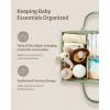 imageBlissful Diary Baby Diaper Caddy Organizer  Sage Green Stylish Portable Organized Practical
