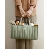 imageBlissful Diary Baby Diaper Caddy Organizer  Sage Green Stylish Portable Organized Practical