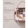 imageBlissful Diary Baby Diaper Caddy Organizer Cotton Rope Diaper Caddy Basket Large Storage Basket for Newborn Boys and Girls Gift for Baby Shower List Newborn Essentials Earthy RainbowLight Pink