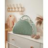 imageBlissful Diary Baby Diaper Caddy Organizer Cotton Rope Diaper Caddy Basket Large Storage Basket for Newborn Boys and Girls Gift for Baby Shower List Newborn Essentials Earthy RainbowRoman Green