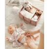 imageBlissful Diary Baby Diaper Caddy Organizer Stylish Storage Basket for Newborn Essentials and Diaper Station Gift for Baby Shower and Registry MustHave Sage GreenBlush Pink