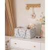imageBlissful Diary Baby Diaper Caddy Organizer Stylish Storage Basket for Newborn Essentials and Diaper Station Gift for Baby Shower and Registry MustHave Sage GreenVintage Rose