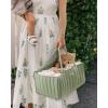 imageBlissful Diary Baby Diaper Caddy Organizer Stylish Storage Basket for Newborn Essentials and Diaper Station Gift for Baby Shower and Registry MustHave Sage GreenSage Green