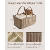 imageBlissful Diary Baby Diaper Caddy Organizer Stylish Storage Basket for Newborn Essentials and Diaper Station Gift for Baby Shower and Registry MustHave Sage GreenMocha Brown