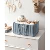 imageBlissful Diary Baby Diaper Caddy Organizer Stylish Storage Basket for Newborn Essentials and Diaper Station Gift for Baby Shower and Registry MustHave Sage GreenDusty Blue