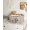 imageBlissful Diary Baby Diaper Caddy Organizer Stylish Storage Basket for Newborn Essentials and Diaper Station Gift for Baby Shower and Registry MustHave Sage GreenSand